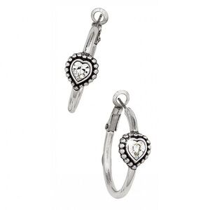 Brighton | Twinkle Shimmer Heart Small Hoop Earrings
